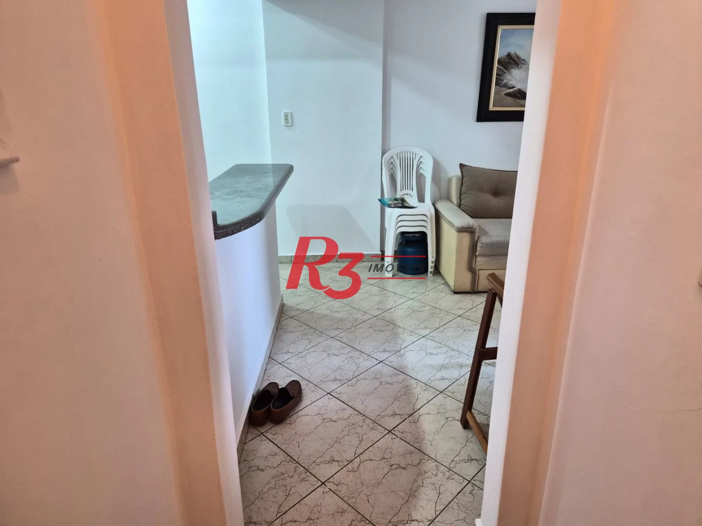 Apartamento com 1 dormitório à venda, 46 m² por R$ 475.000,00 - Embaré - Santos/SP