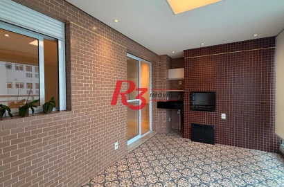 Apartamento com 2 dormitórios à venda, 87 m² por R$ 1.383.000,00 - Pompéia - Santos/SP