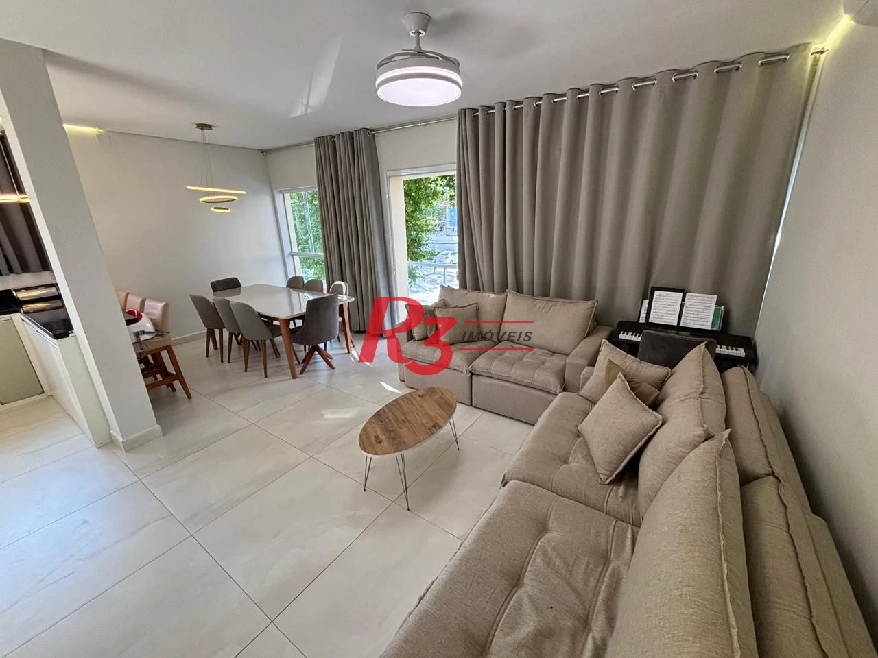 Casa com 3 dormitórios à venda, 106 m² por R$ 1.175.000,00 - Campo Grande - Santos/SP