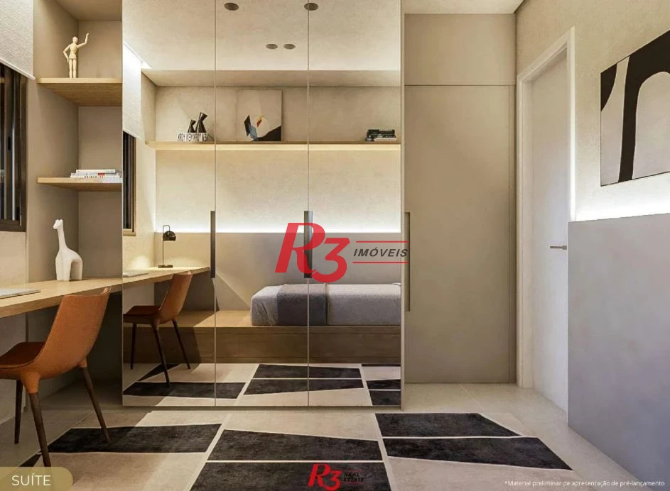 Apartamento com 2 dormitórios à venda, 89 m² por R$ 1.170.000,00 - Marapé - Santos/SP