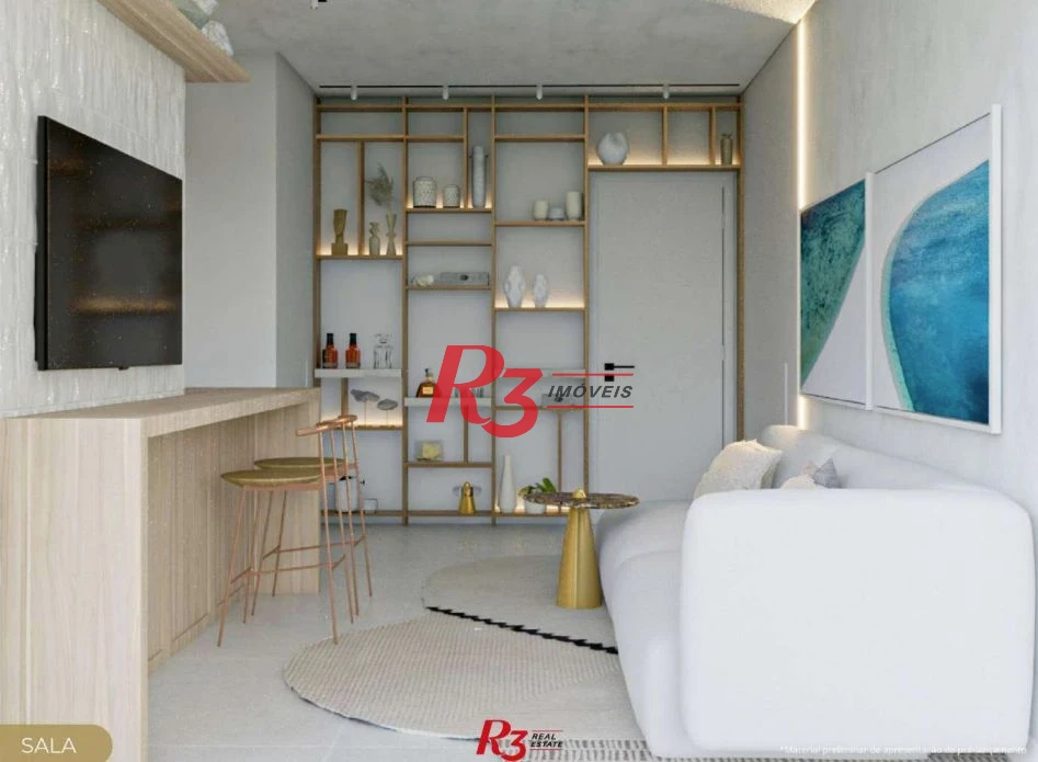 Apartamento com 2 dormitórios à venda, 89 m² por R$ 1.170.000,00 - Marapé - Santos/SP