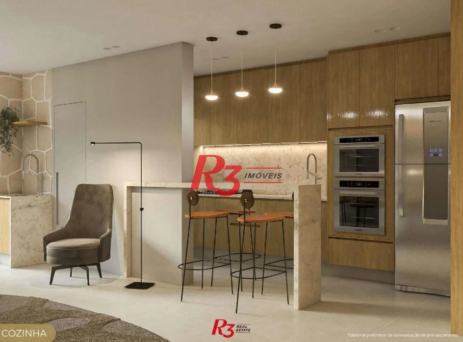 Apartamento com 2 dormitórios à venda, 89 m² por R$ 1.170.000,00 - Marapé - Santos/SP