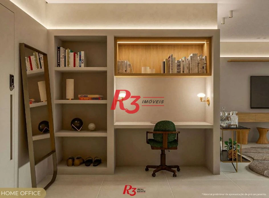 Apartamento com 2 dormitórios à venda, 89 m² por R$ 1.170.000,00 - Marapé - Santos/SP