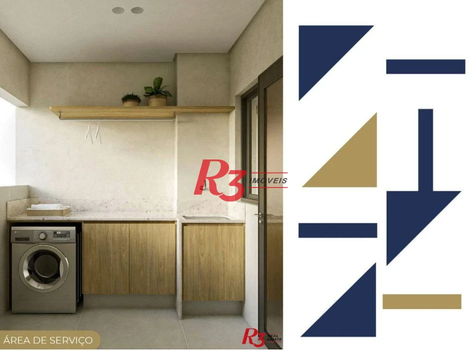 Apartamento com 2 dormitórios à venda, 89 m² por R$ 1.170.000,00 - Marapé - Santos/SP