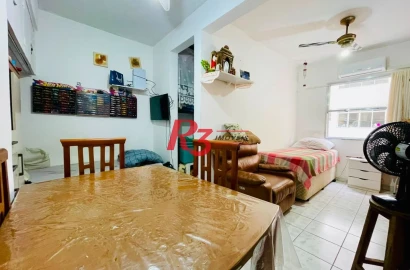 Apartamento com 1 dormitório à venda, 30 m² por R$ 310.000,00 - Aparecida - Santos/SP