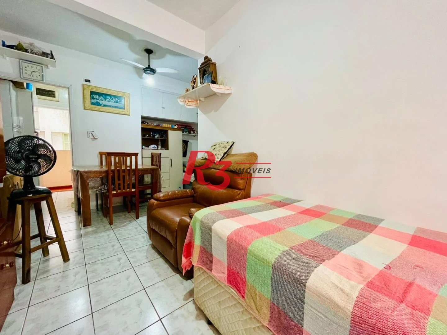 Apartamento com 1 dormitório à venda, 30 m² por R$ 310.000,00 - Aparecida - Santos/SP