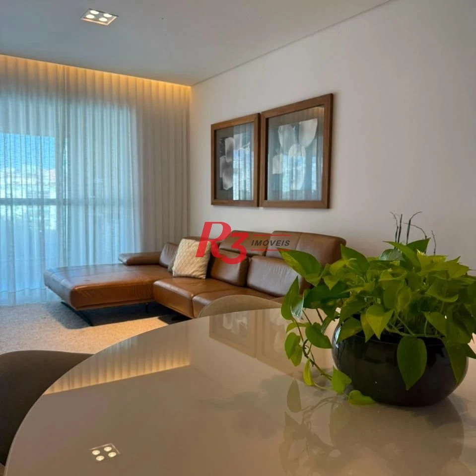 Apartamento com 3 dormitórios à venda, 133 m² por R$ 1.950.000,00 - Aparecida - Santos/SP