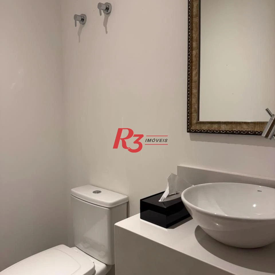 Apartamento com 3 dormitórios à venda, 133 m² por R$ 1.950.000,00 - Aparecida - Santos/SP
