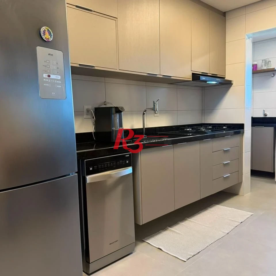 Apartamento com 3 dormitórios à venda, 133 m² por R$ 1.950.000,00 - Aparecida - Santos/SP
