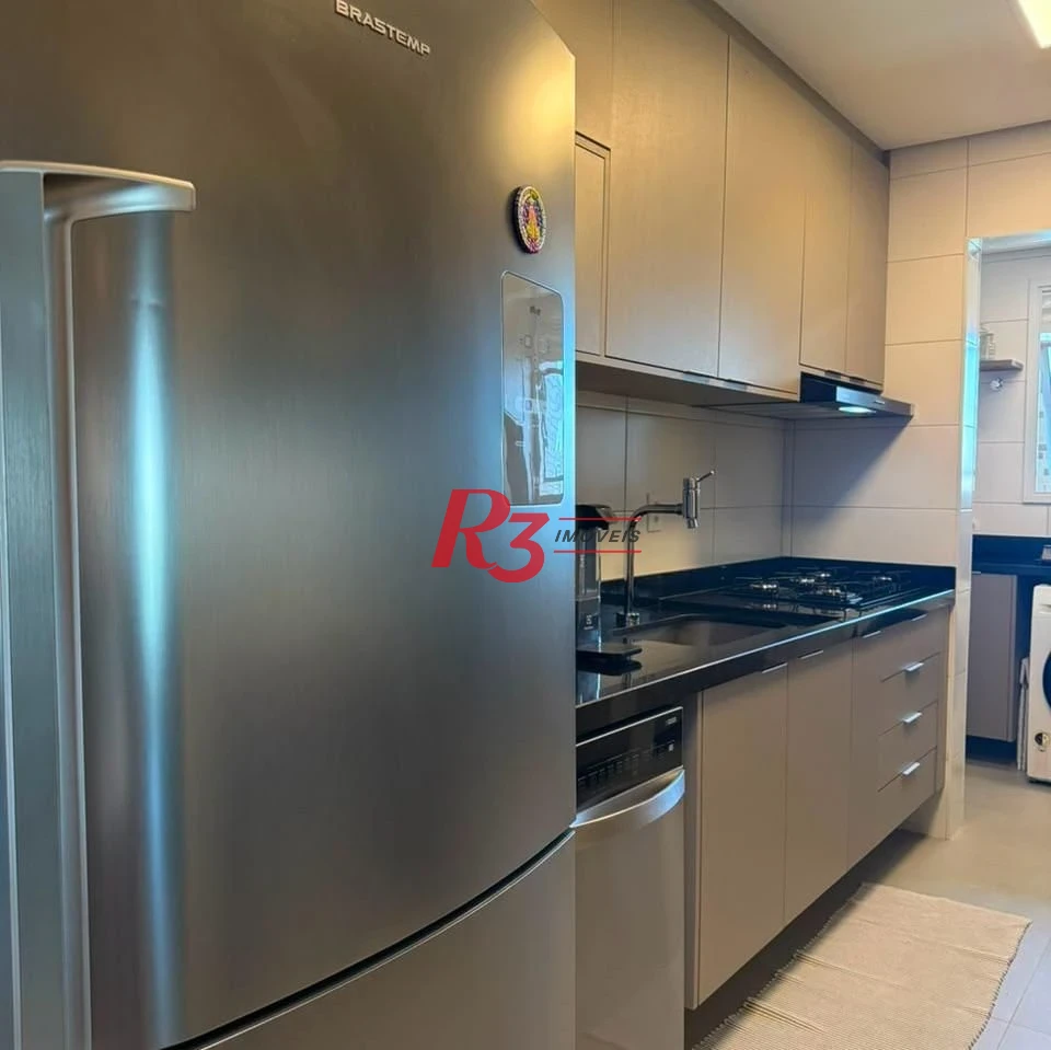Apartamento com 3 dormitórios à venda, 133 m² por R$ 1.950.000,00 - Aparecida - Santos/SP