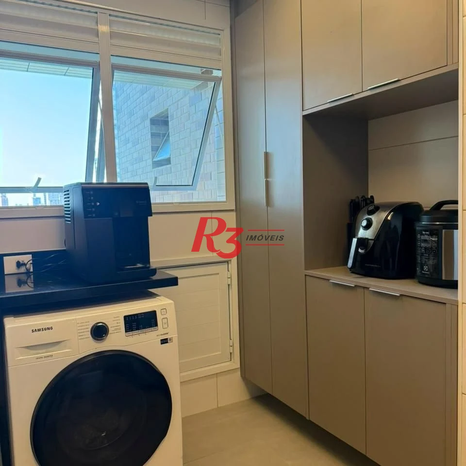 Apartamento com 3 dormitórios à venda, 133 m² por R$ 1.950.000,00 - Aparecida - Santos/SP