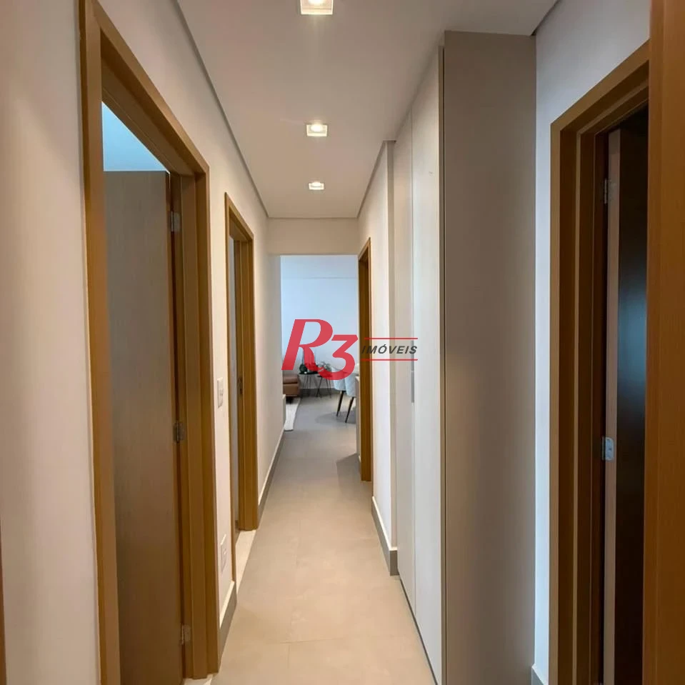 Apartamento com 3 dormitórios à venda, 133 m² por R$ 1.950.000,00 - Aparecida - Santos/SP