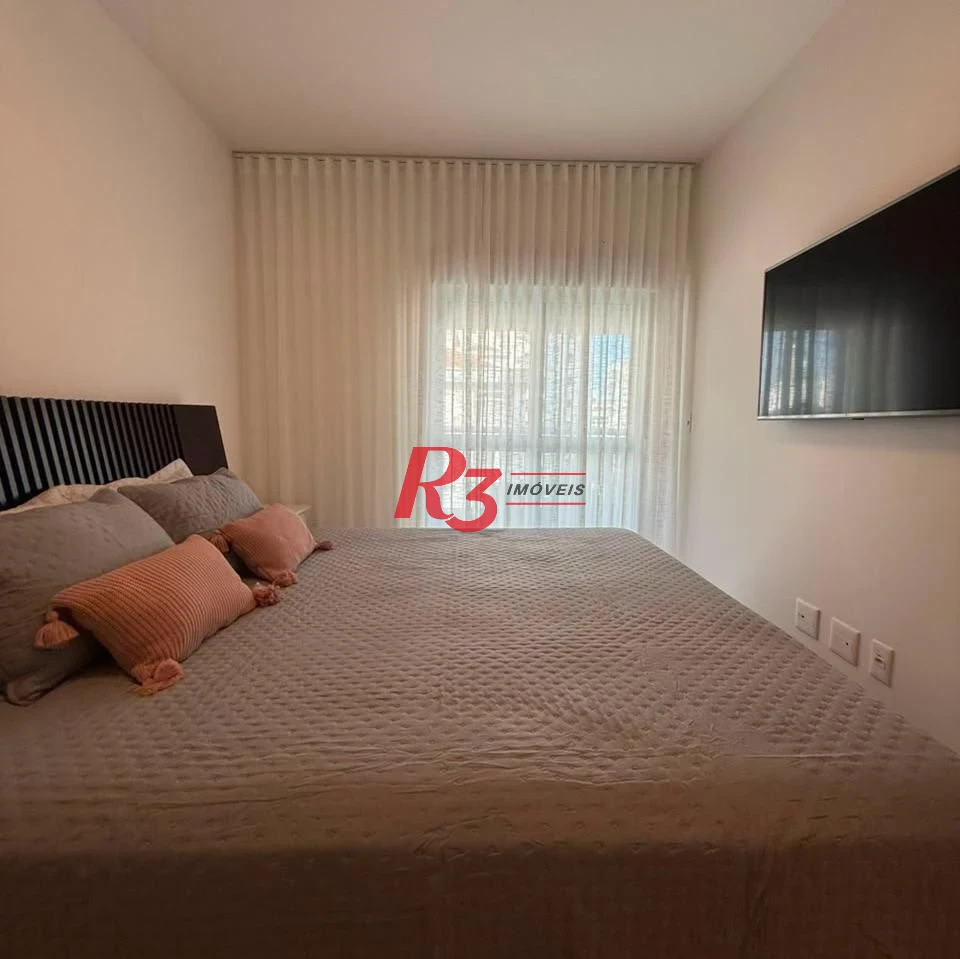 Apartamento com 3 dormitórios à venda, 133 m² por R$ 1.950.000,00 - Aparecida - Santos/SP