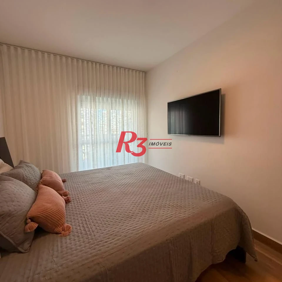 Apartamento com 3 dormitórios à venda, 133 m² por R$ 1.950.000,00 - Aparecida - Santos/SP