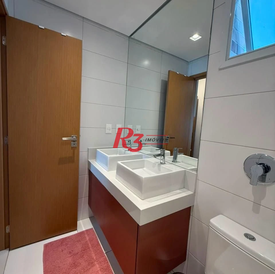 Apartamento com 3 dormitórios à venda, 133 m² por R$ 1.950.000,00 - Aparecida - Santos/SP