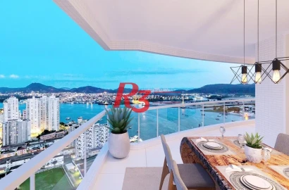 Apartamento com 4 dormitórios à venda, 290 m² por R$ 6.500.000,00 - Ponta da Praia - Santos/SP