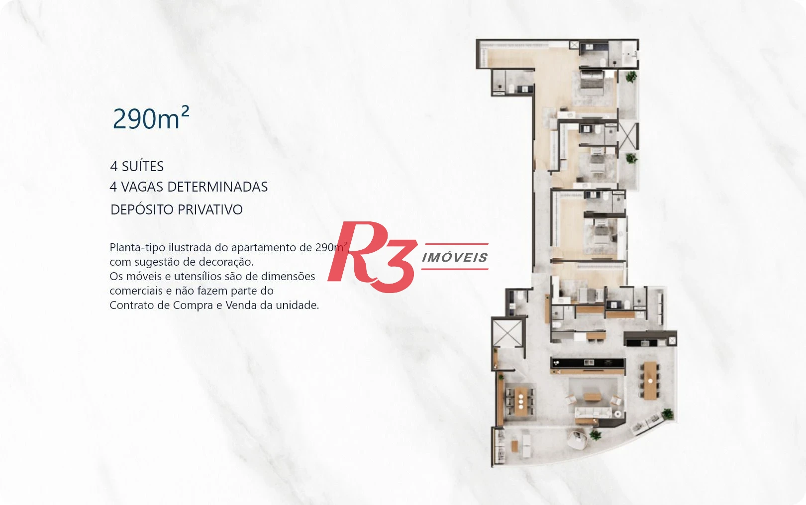 Apartamento com 4 dormitórios à venda, 290 m² por R$ 6.500.000,00 - Ponta da Praia - Santos/SP