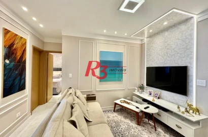 Apartamento à venda, 78 m² por R$ 1.140.000,00 - Boqueirão - Santos/SP