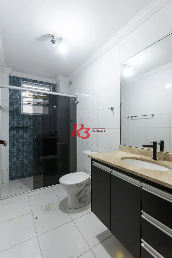 Apartamento com 2 dormitórios para alugar, 74 m² por R$ 3.000,02/mês - Campo Grande - Santos/SP