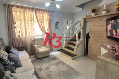 Casa com 2 dormitórios à venda, 68 m² por R$ 500.000,00 - Macuco - Santos/SP