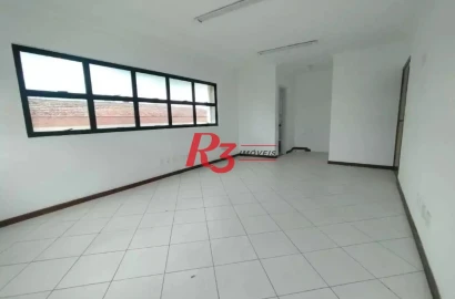 Sala para alugar, 45 m² por R$ 3.000,00/mês - Aparecida - Santos/SP