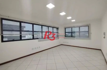 Sala para alugar, 35 m² por R$ 3.000,00/mês - Aparecida - Santos/SP