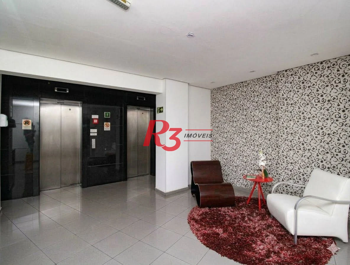 Apartamento com 2 dormitórios para alugar, 73 m² por R$ 4.200,00/mês - Aparecida - Santos/SP