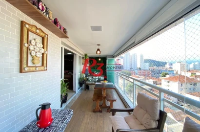 Apartamento com 4 dormitórios à venda, 131 m² por R$ 1.500.000,00 - Marapé - Santos/SP