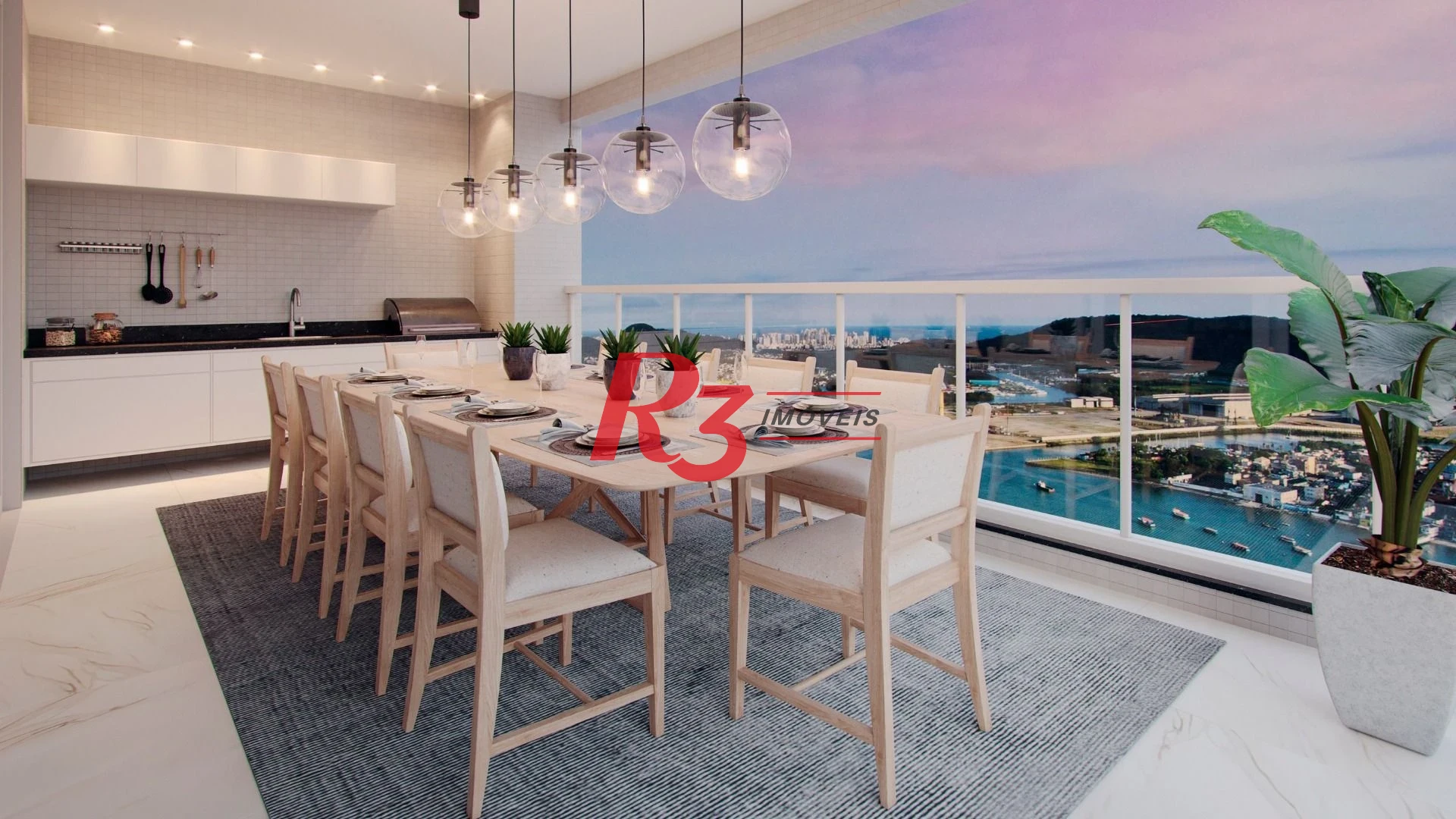 Apartamento com 3 dormitórios à venda, 227 m² por R$ 6.200.000,00 - Ponta da Praia - Santos/SP