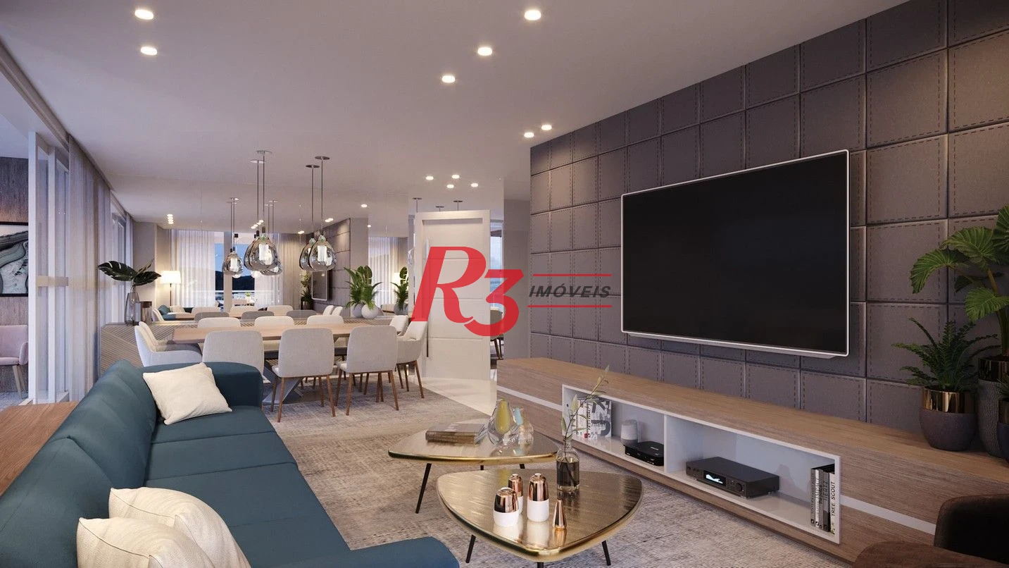 Apartamento com 3 dormitórios à venda, 227 m² por R$ 6.200.000,00 - Ponta da Praia - Santos/SP