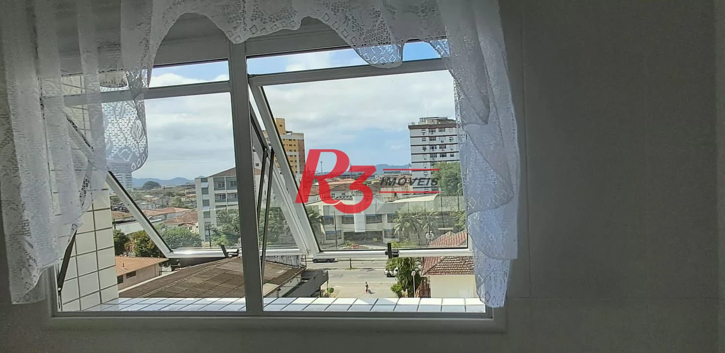 Apartamento com 1 dormitório para alugar, 36 m² por R$ 3.100,00/mês - Boqueirão - Santos/SP