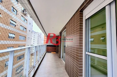 Apartamento com 2 dormitórios à venda, 105 m² por R$ 1.330.000,00 - Embaré - Santos/SP