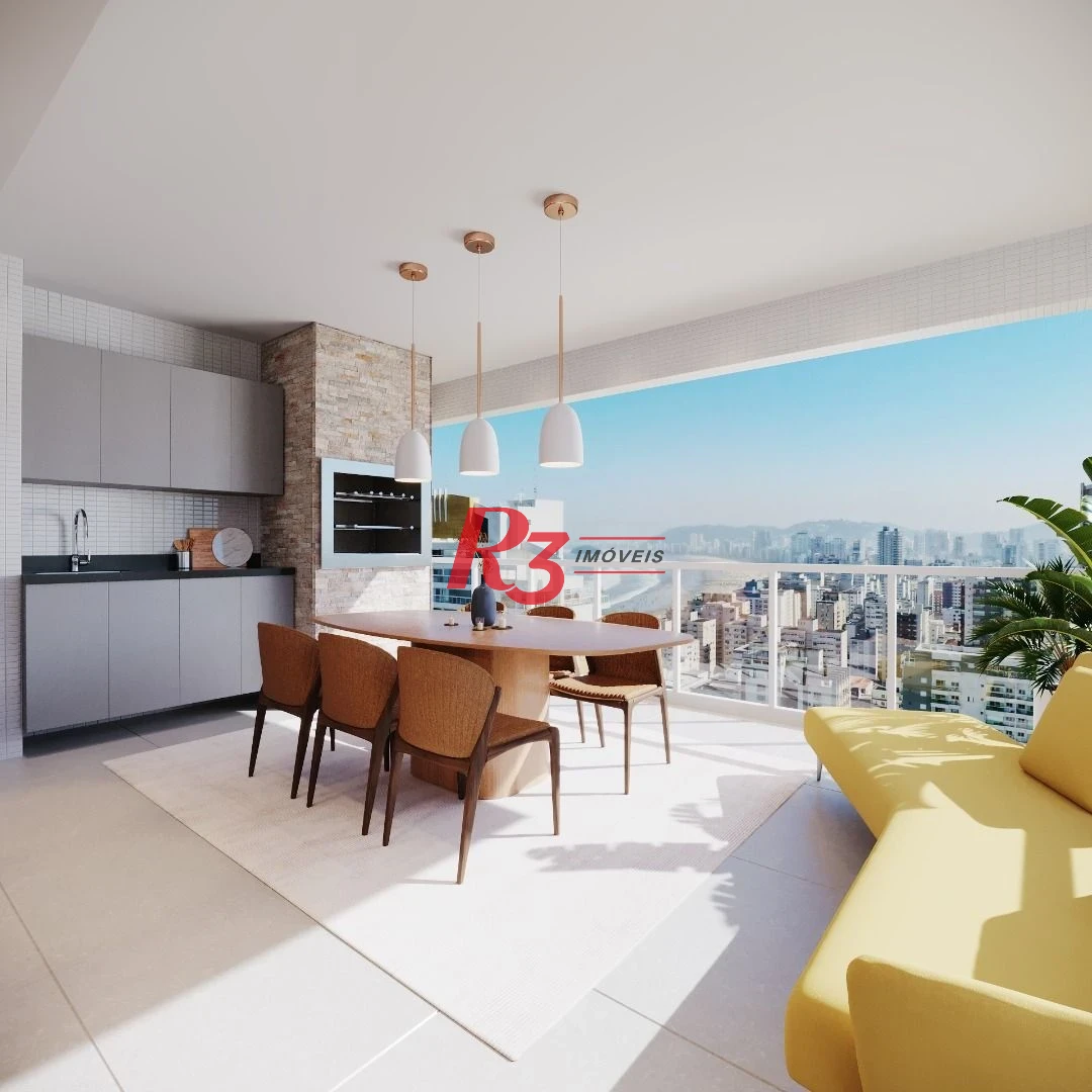 Apartamento com 3 dormitórios à venda, 158 m² por R$ 3.090.000,00 - Embaré - Santos/SP