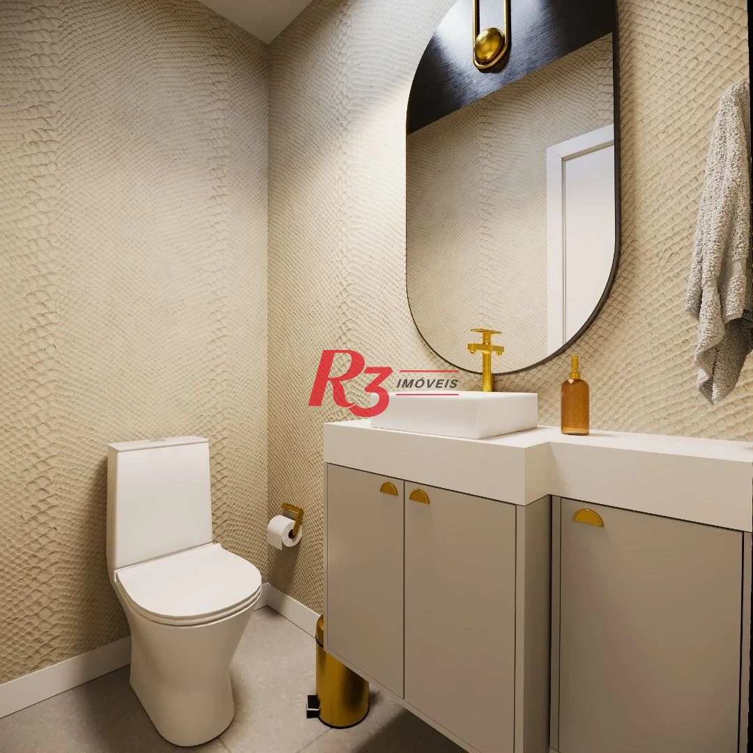 Apartamento com 3 dormitórios à venda, 158 m² por R$ 3.090.000,00 - Embaré - Santos/SP