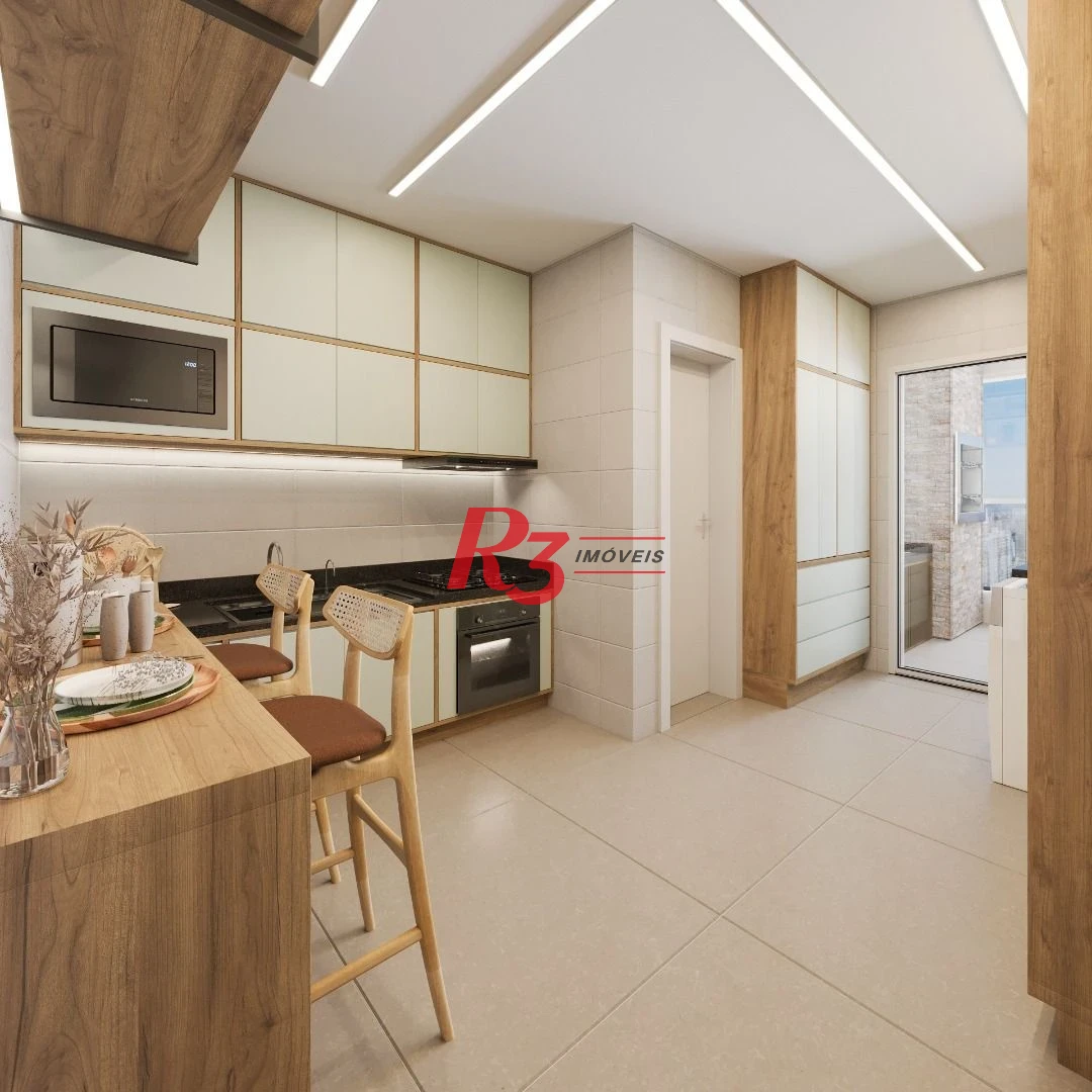 Apartamento com 3 dormitórios à venda, 158 m² por R$ 3.090.000,00 - Embaré - Santos/SP