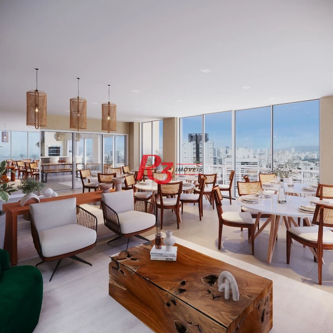 Apartamento com 3 dormitórios à venda, 158 m² por R$ 3.090.000,00 - Embaré - Santos/SP