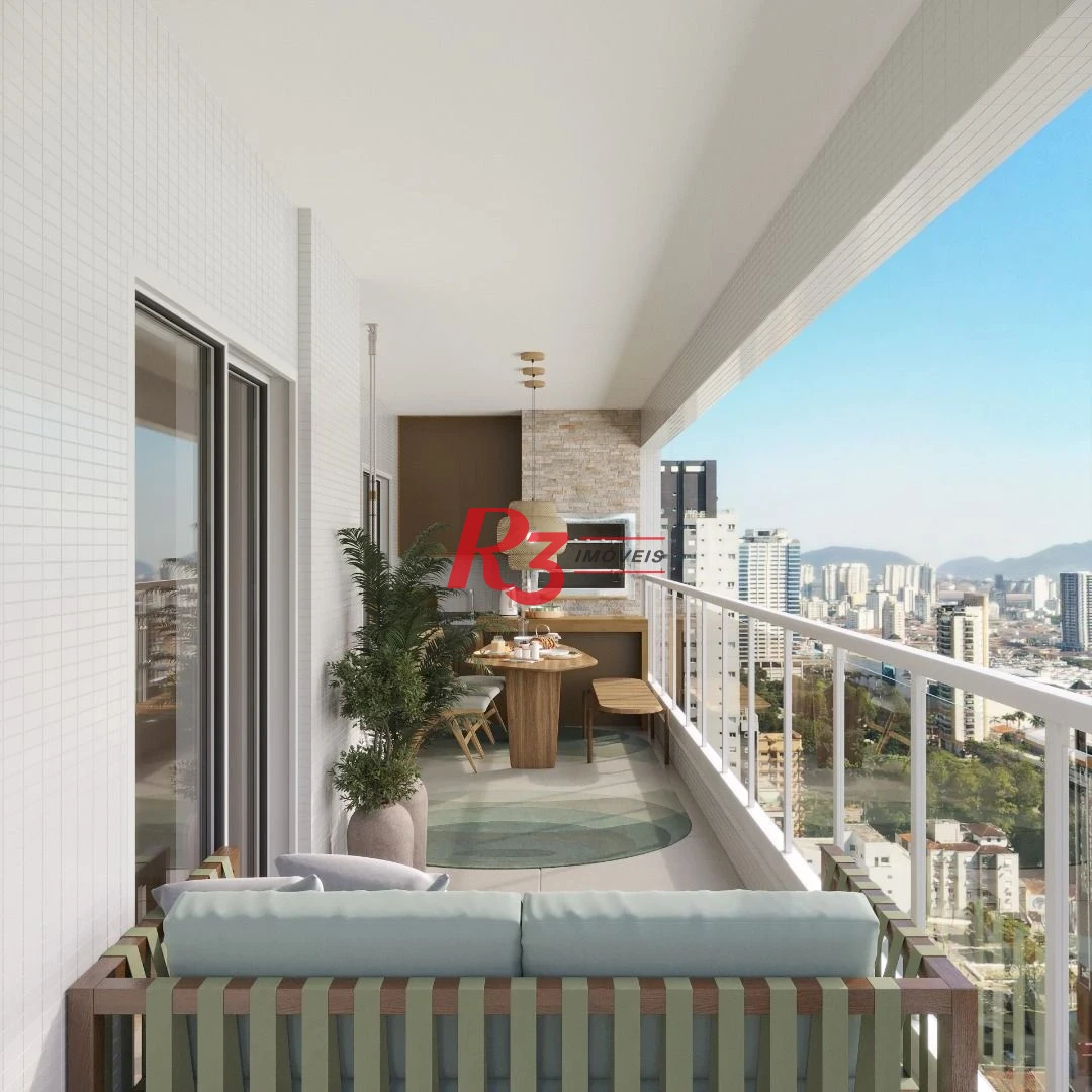 Apartamento com 3 dormitórios à venda, 158 m² por R$ 3.090.000,00 - Embaré - Santos/SP