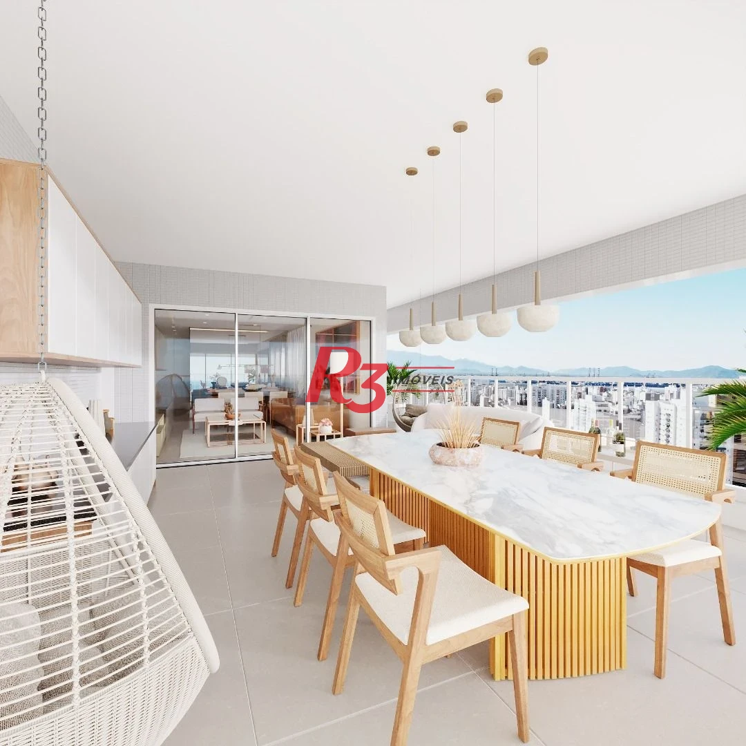 Apartamento com 3 dormitórios à venda, 158 m² por R$ 3.090.000,00 - Embaré - Santos/SP