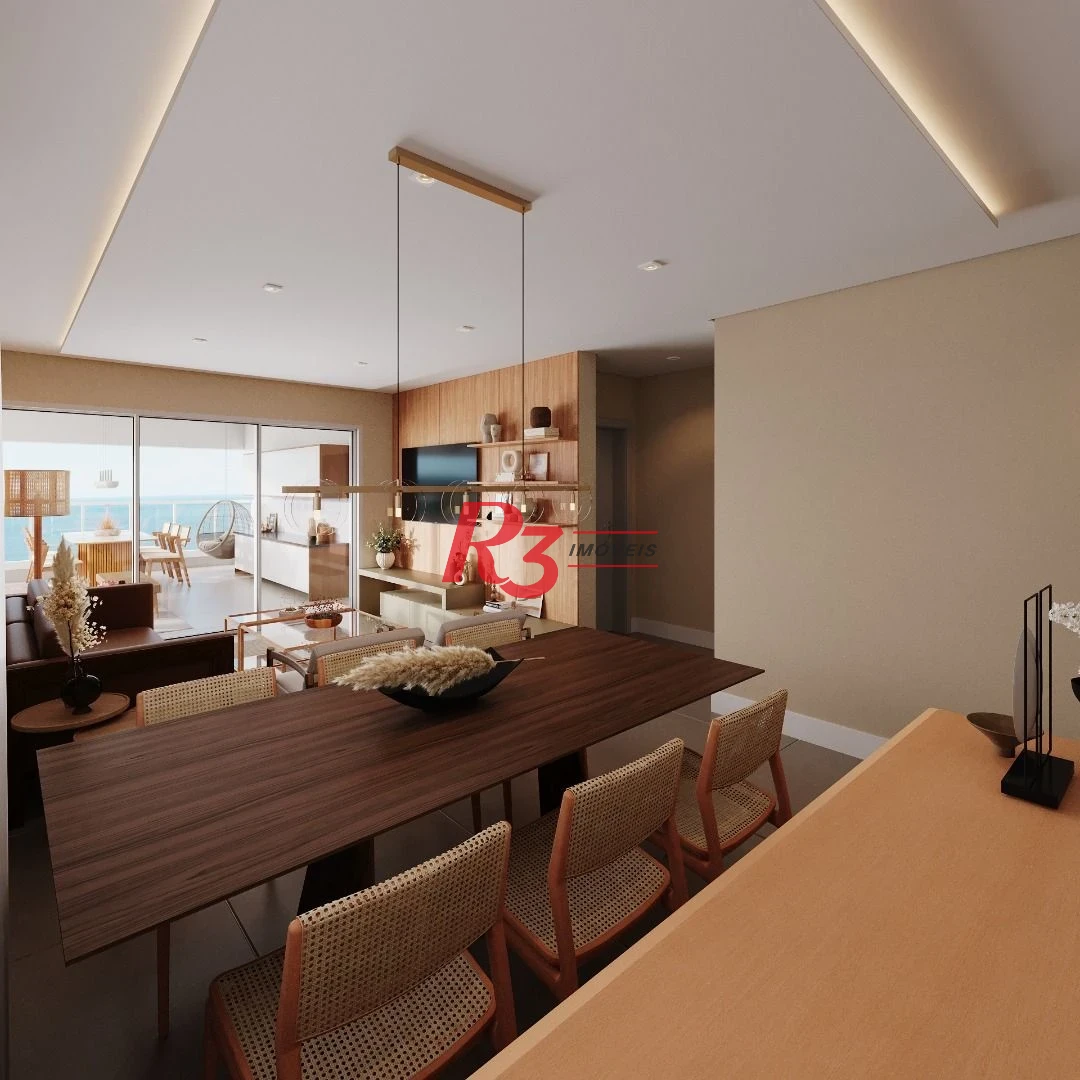 Apartamento com 3 dormitórios à venda, 158 m² por R$ 3.090.000,00 - Embaré - Santos/SP