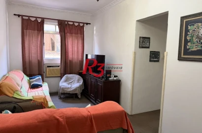 Apartamento com 2 dormitórios à venda, 75 m² por R$ 420.000,00 - Campo Grande - Santos/SP