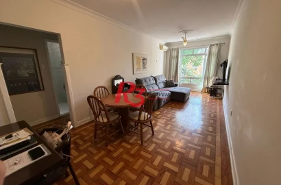 Apartamento com 2 dormitórios para alugar, 110 m² por R$ 5.900,00/mês - Boqueirão - Santos/SP