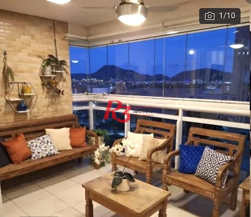 Apartamento com 3 dormitórios à venda, 103 m² por R$ 1.250.000,00 - Ponta da Praia - Santos/SP