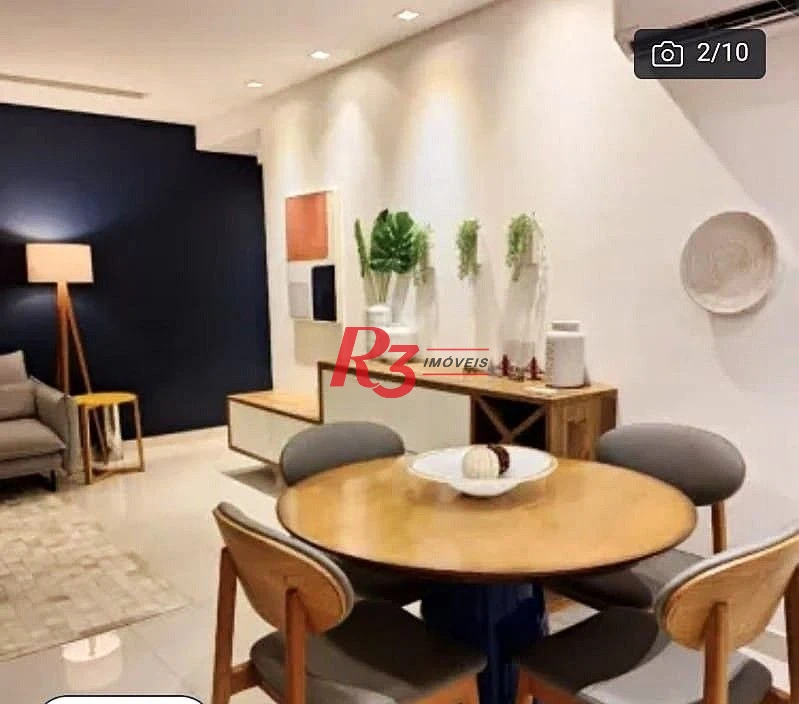 Apartamento com 3 dormitórios à venda, 103 m² por R$ 1.250.000,00 - Ponta da Praia - Santos/SP
