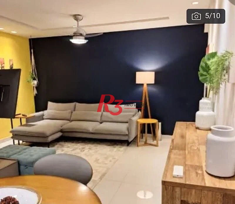 Apartamento com 3 dormitórios à venda, 103 m² por R$ 1.250.000,00 - Ponta da Praia - Santos/SP