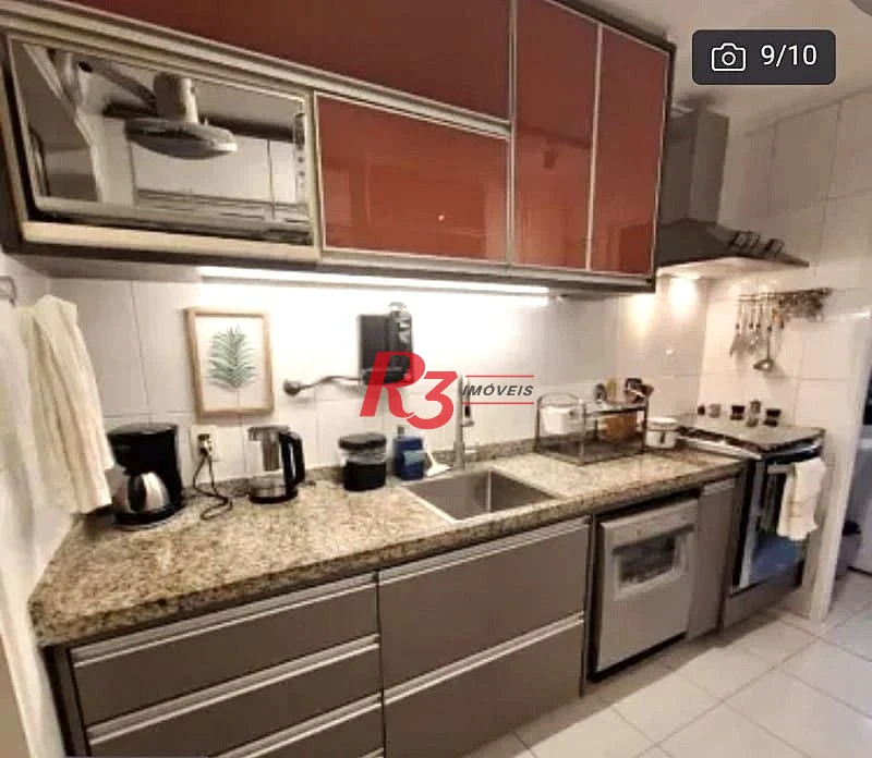 Apartamento com 3 dormitórios à venda, 103 m² por R$ 1.250.000,00 - Ponta da Praia - Santos/SP