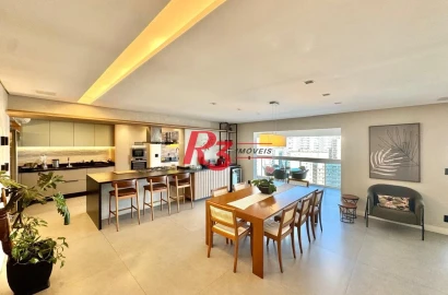 Apartamento à venda, 223 m² por R$ 4.100.000,00 - Embaré - Santos/SP