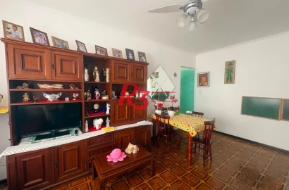 Apartamento com 2 dormitórios à venda, 100 m² por R$ 650.000,00 - Campo Grande - Santos/SP