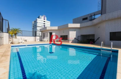 Apartamento com 3 dormitórios à venda, 137 m² por R$ 1.340.000,00 - Aparecida - Santos/SP