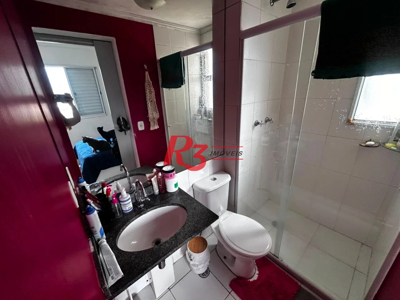 Apartamento com 3 dormitórios à venda, 69 m² por R$ 430.000,00 - Areia Branca - Santos/SP