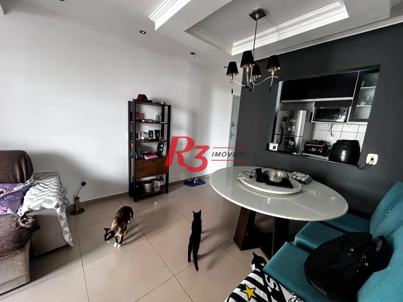 Apartamento com 3 dormitórios à venda, 69 m² por R$ 430.000,00 - Areia Branca - Santos/SP